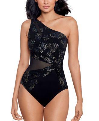 Womens Minx One-Shoulder One-Piece Swimsuit Product Image