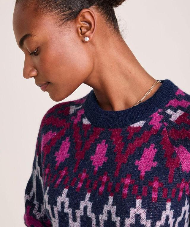 Wool-Blend Fair Isle Crewneck Sweater Product Image