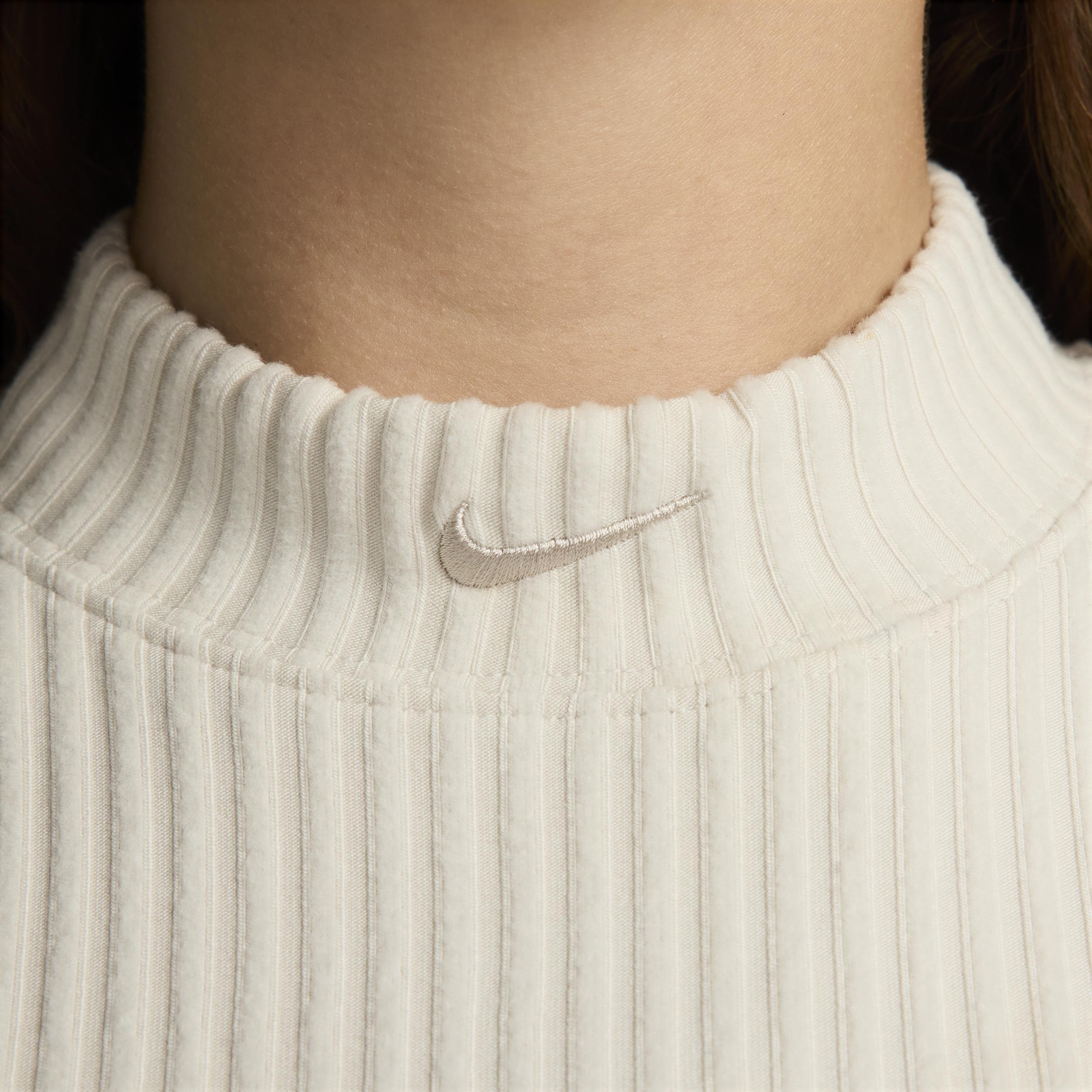 Women's Nike Sportswear Chill Knit Tight Mock-Neck Ribbed Cropped Tank Top Product Image