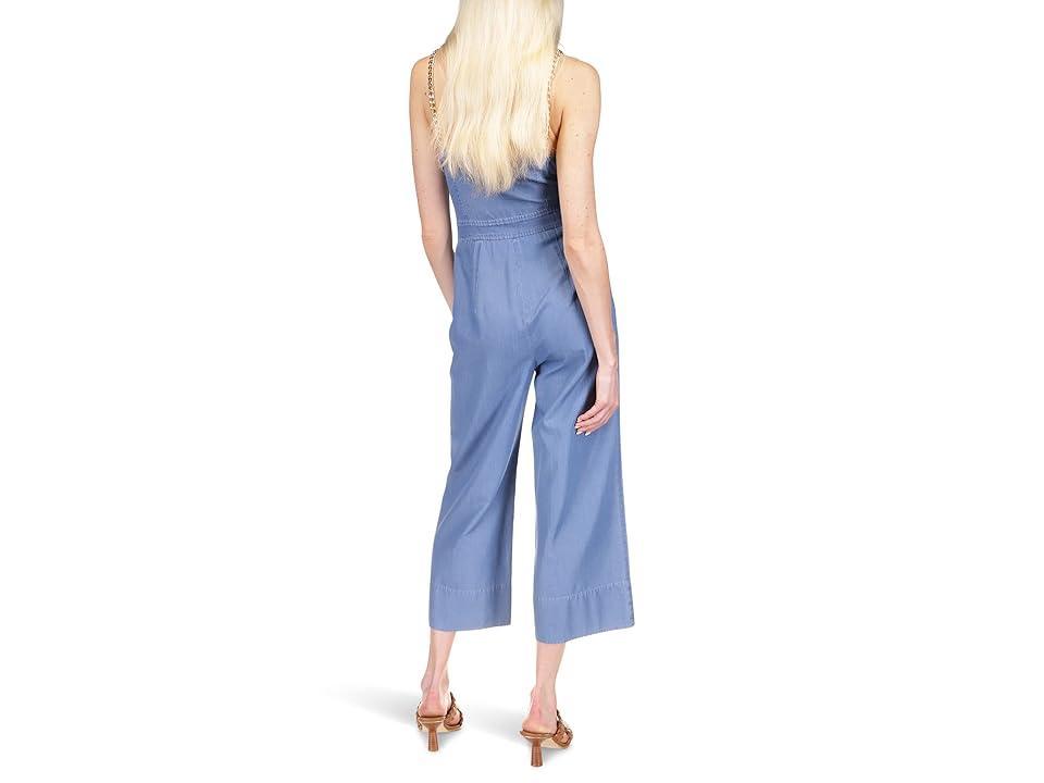 MICHAEL Michael Kors Chambray Tie Jumpsuit (Light Cadet Wash) Women's Jumpsuit & Rompers One Piece Product Image