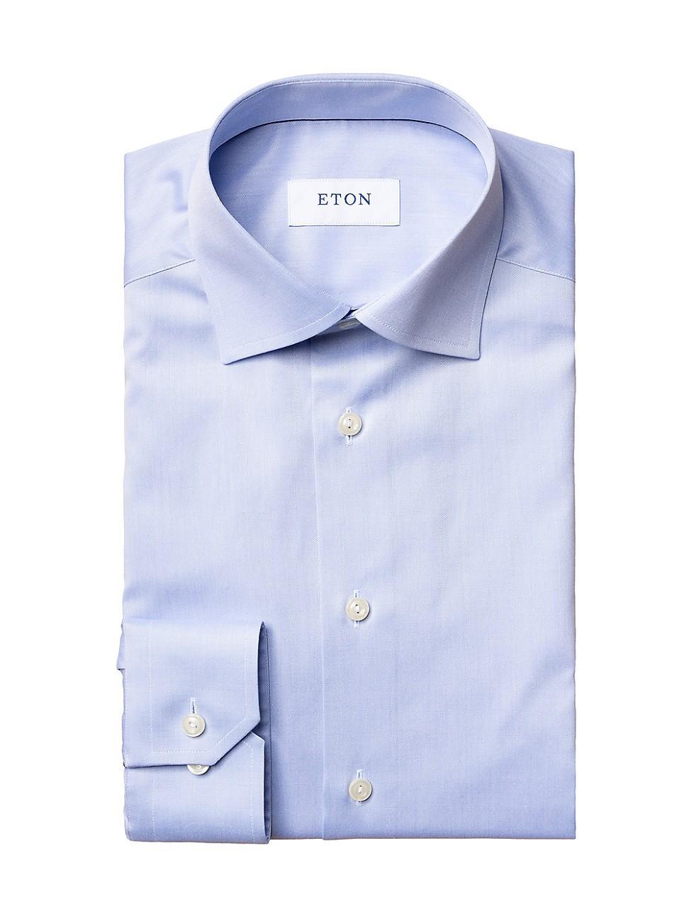 Eton Contemporary Fit Twill Dress Shirt Product Image