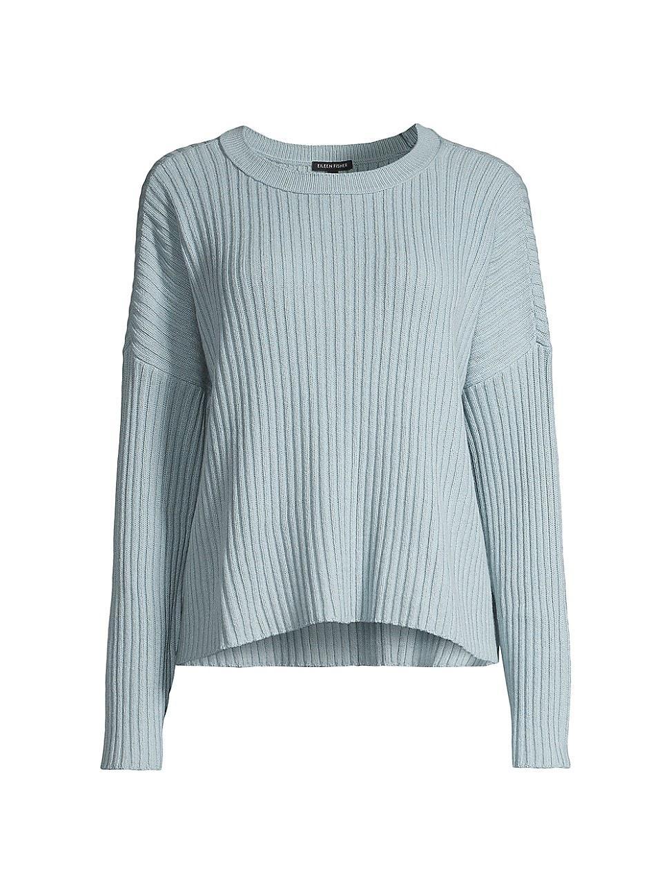 Womens Boxy Ribbed Sweater Product Image