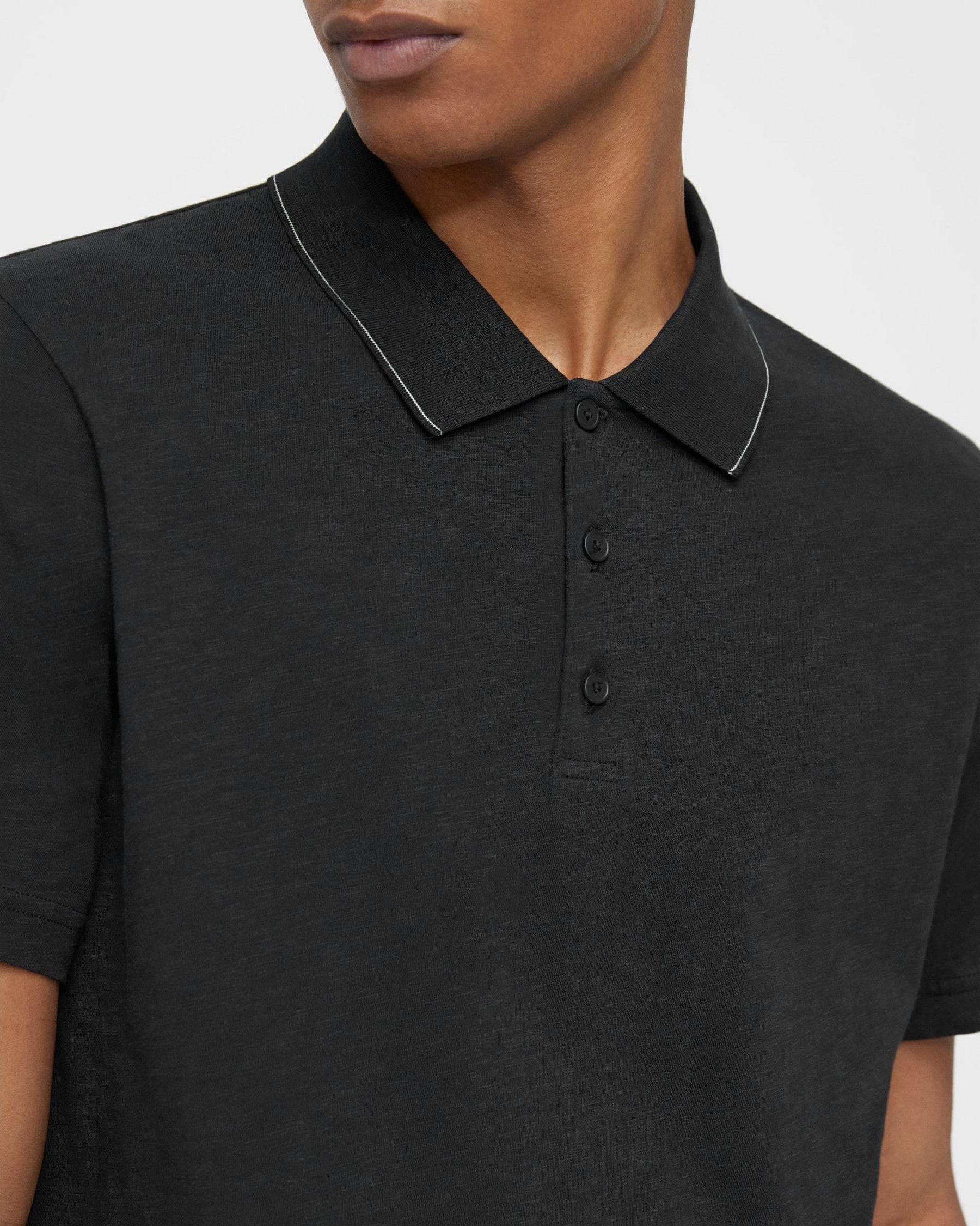 Bron Polo Shirt in Slub Cotton Product Image