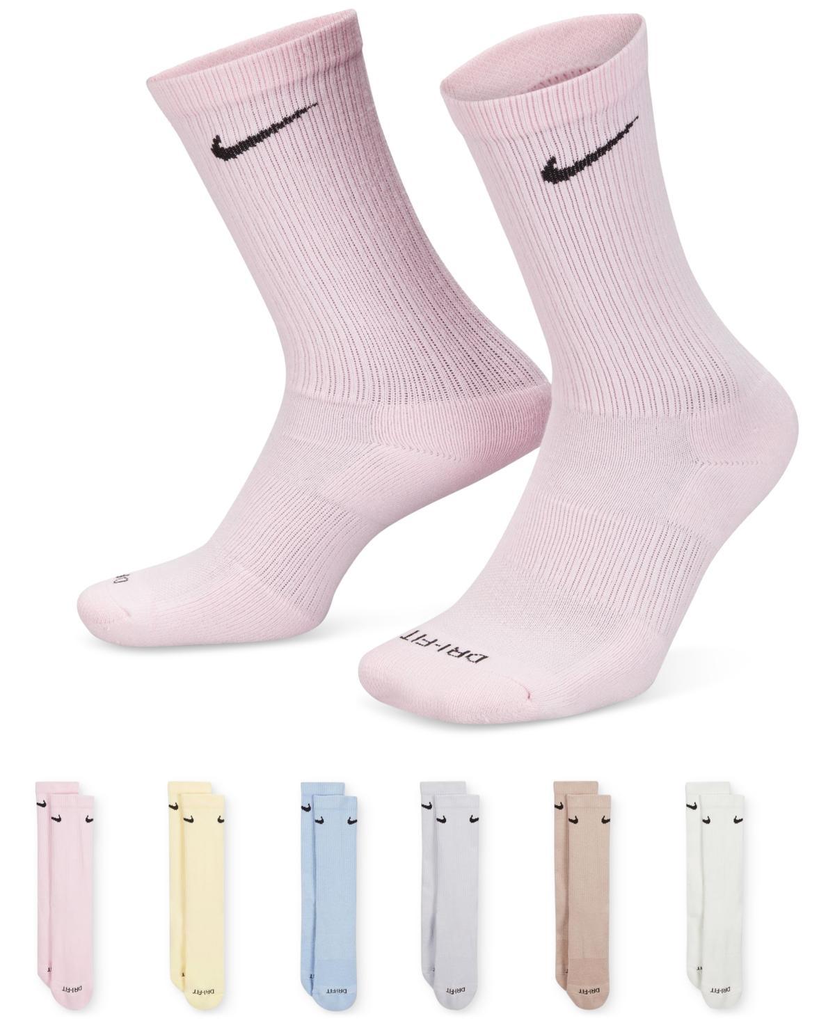 NIKE Unisex Everyday Plus Cushioned Training Crew Socks (6 Pairs) In Multicolor,grey Product Image