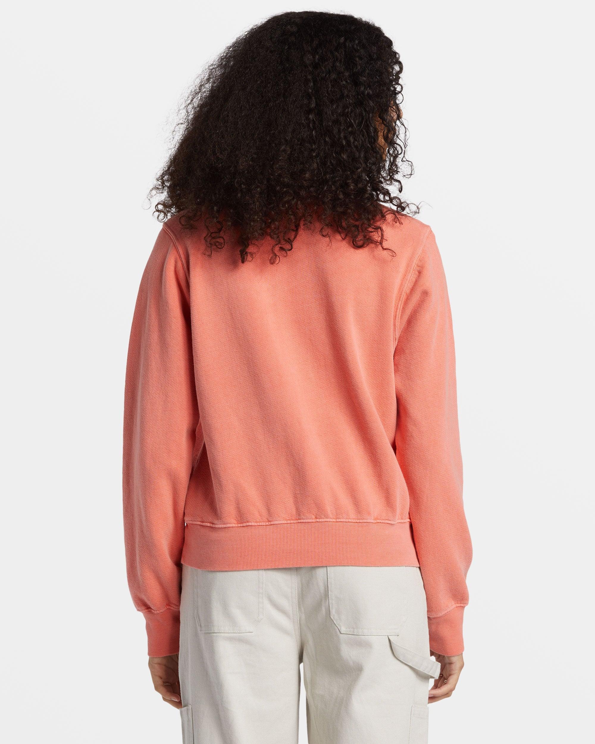 From Paradise Pullover Sweatshirt - Papaya Female Product Image