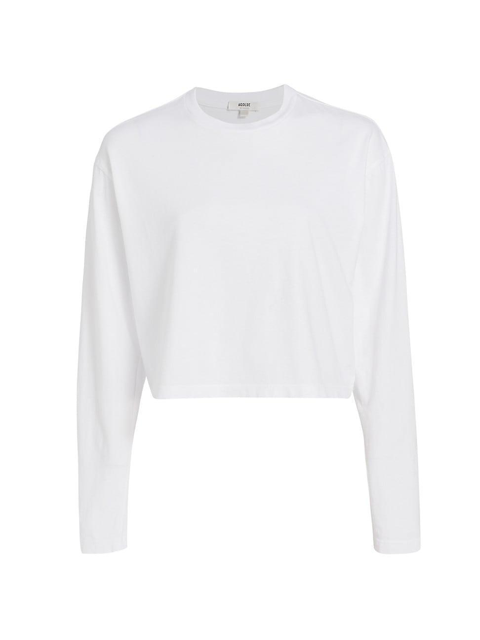 Womens Mason Cotton Cropped T-Shirt Product Image