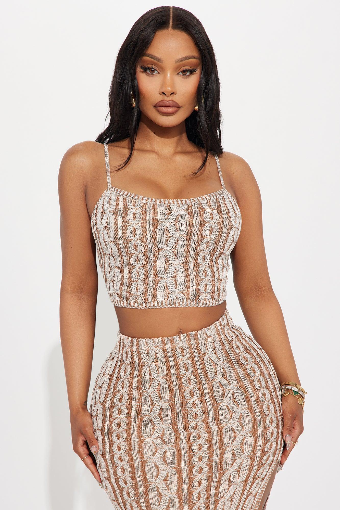 Vacation Lover Skirt Set - Mocha Product Image