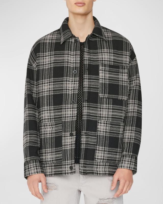 Mens Soft Padded Check Overshirt Product Image