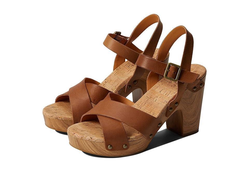 Kork-Ease Drew Leather Cross Banded Platform Sandals Product Image