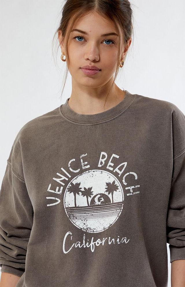 Daisy Street Women's Venice Beach Crew Neck Sweatshirt Product Image