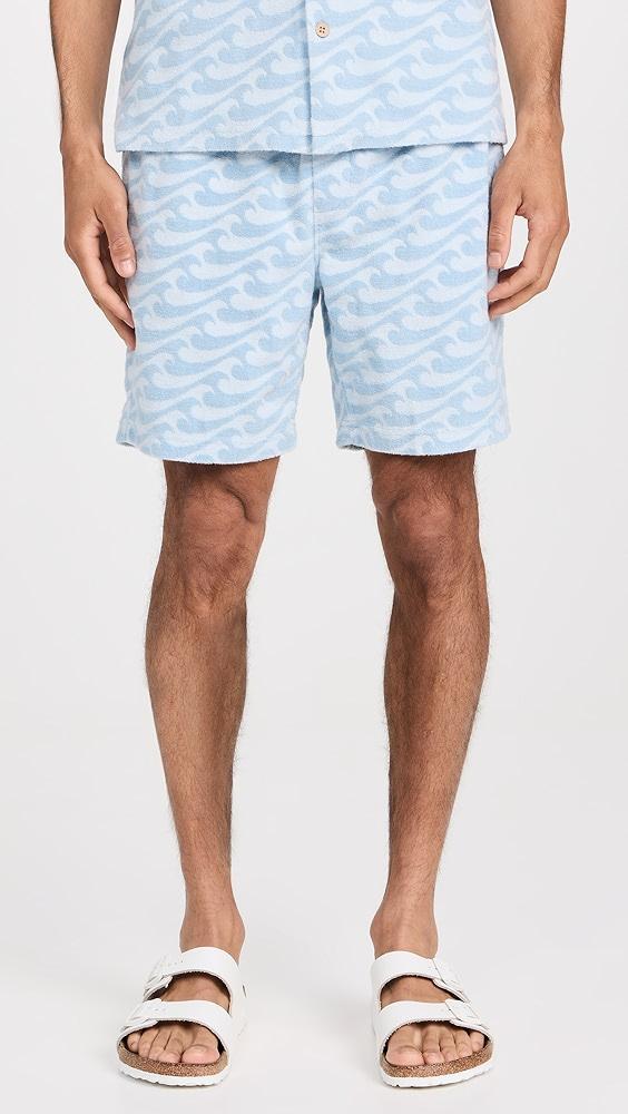 Faherty Cabana Towel Terry Sweatshorts 6.75" | Shopbop Product Image