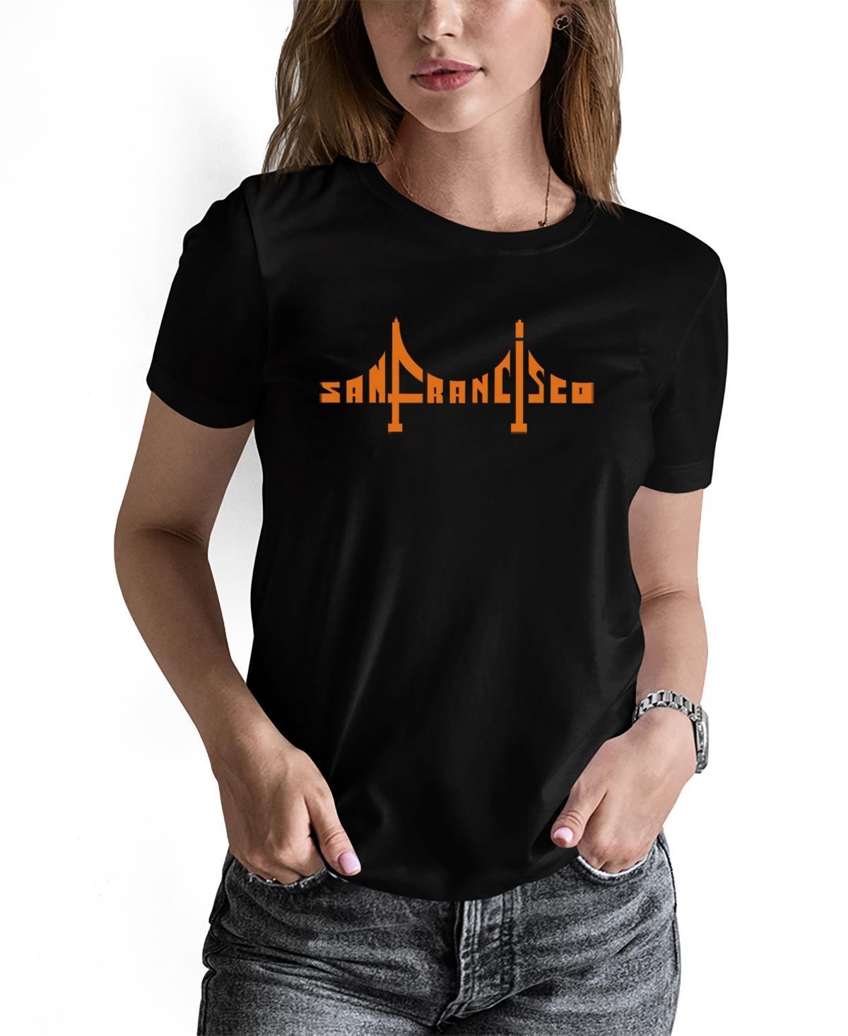 La Pop Art Womens Word Art Colorado Ski Towns Short Sleeve T-shirt Product Image