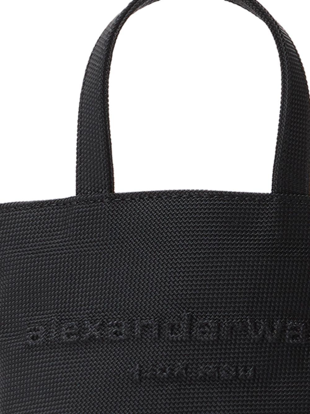 mini Punch logo-embossed leather tote bag Product Image