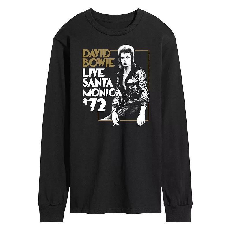 Mens David Bowie Santa Monica Long Sleeve Tee Blue Product Image