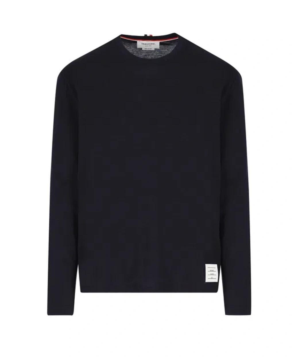 Midnight Blue Stretch Wool T-shirt Product Image