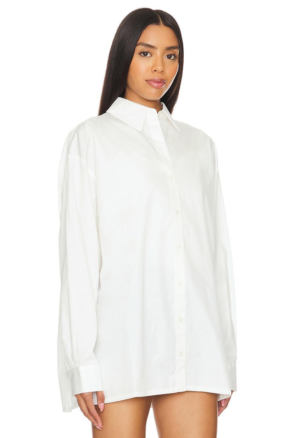 Lovers and Friends x Maggie MacDonald Mia Shirt in White Product Image