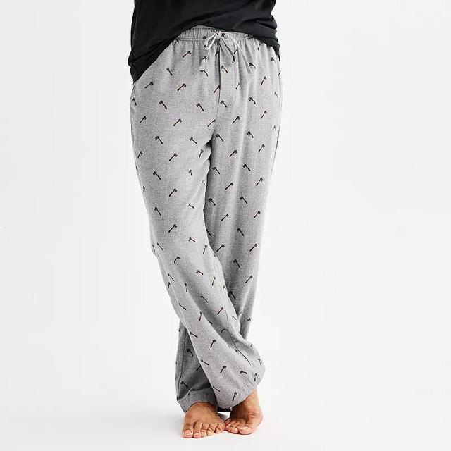 Mens Sonoma Goods For Life Flannel Drawstring Pajama Pants Product Image