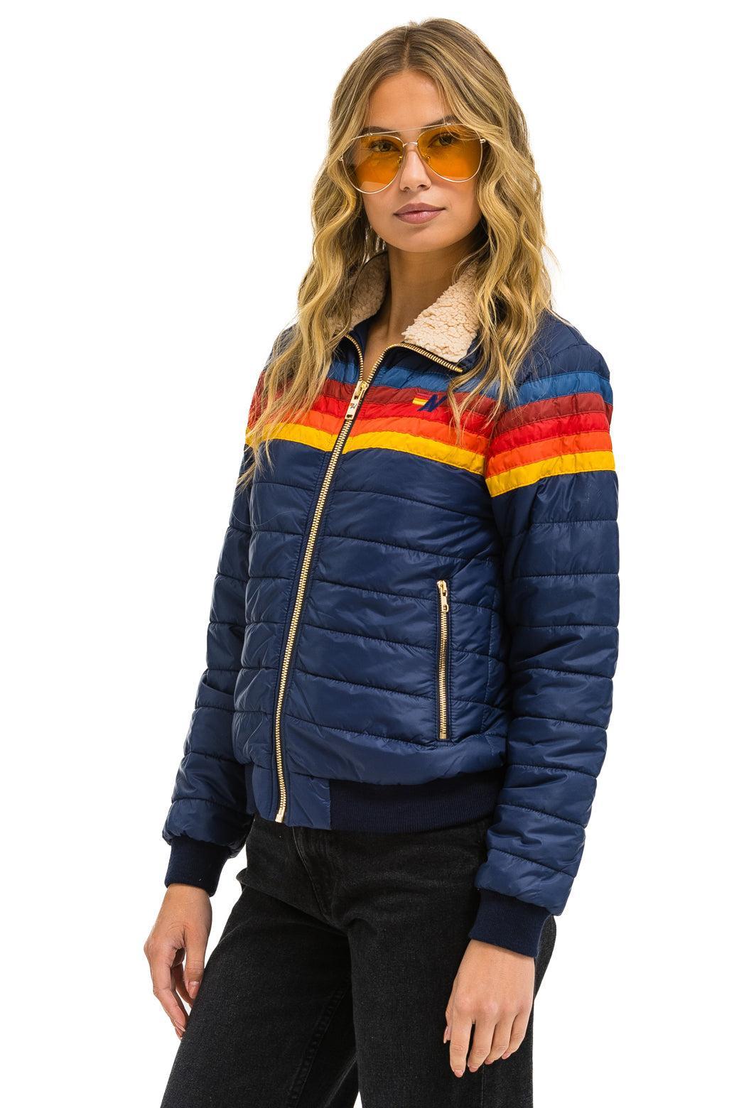 5 STRIPE JACKET - NAVY Female Product Image