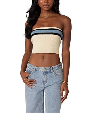 EDIKTED Cyprus Stripe Rib Tube Top Product Image