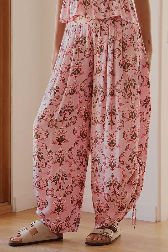 By Anthropologie Silky Wide-Leg Harem Pants Product Image