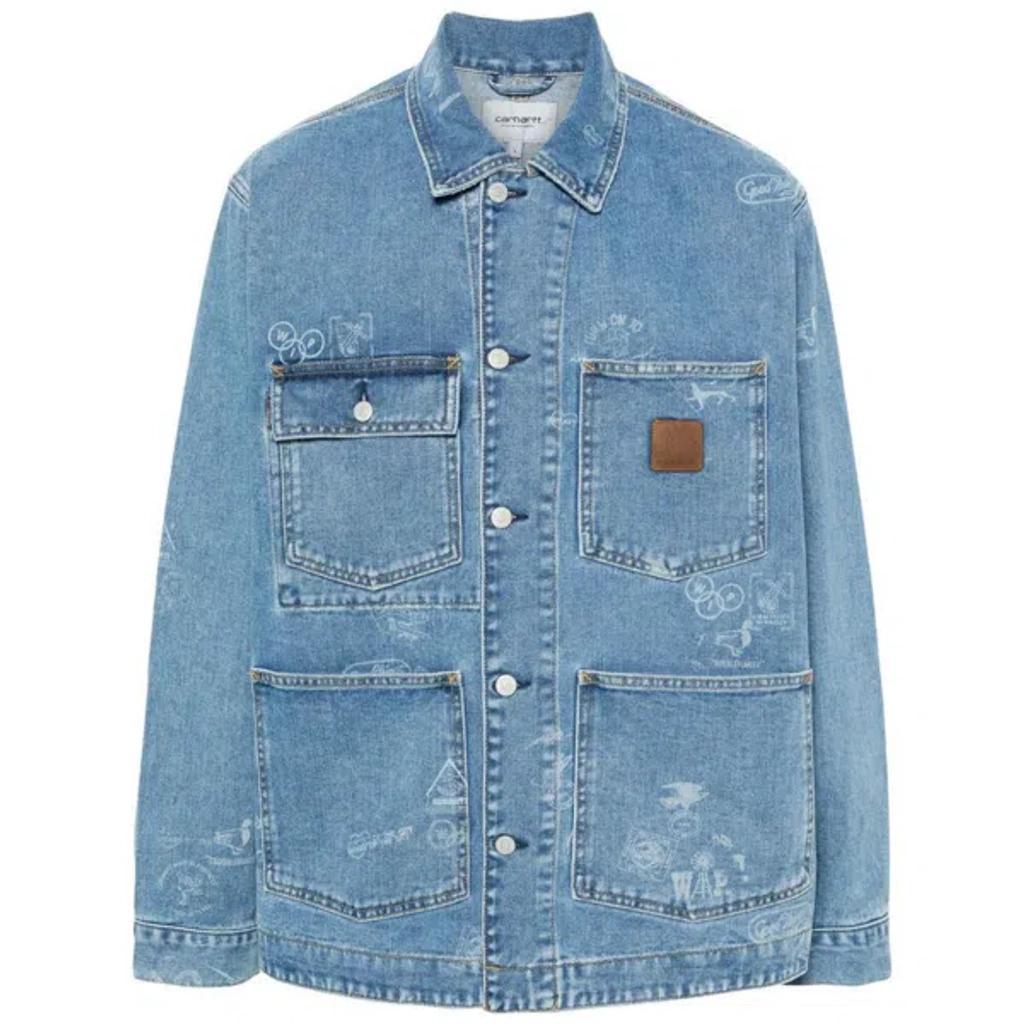 CARHARTT Wip Stamp Jacket Clothing In Blue Product Image