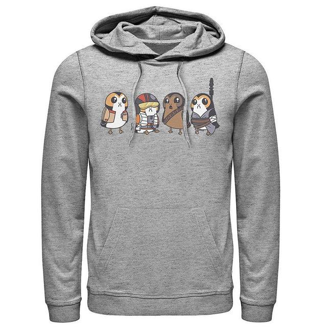 Mens Star Wars Cute Porgs Dressed As Characters Portrait Hoodie Blue Product Image