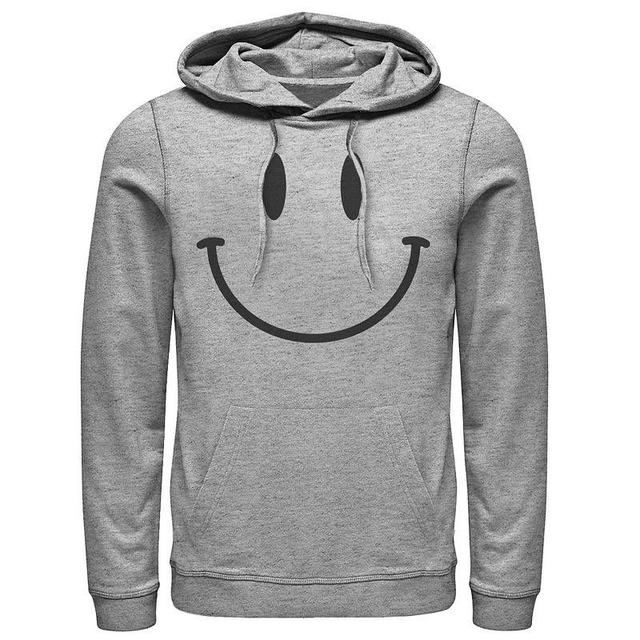 Mens Sun Smiley Face Hoodie Athletic Grey Product Image