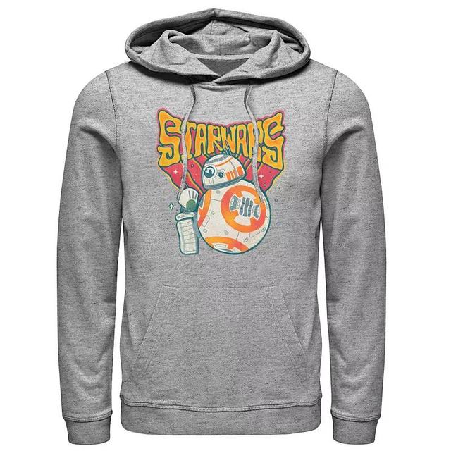 Mens Star Wars The Rise of Skywalker Droid Duo Pullover Hoodie Med Grey Product Image