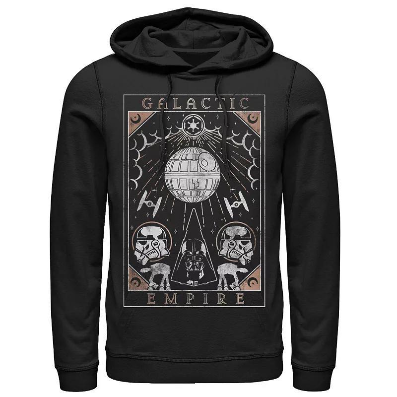 Mens Star Wars Galactic Empire Death Star Poster Hoodie Product Image