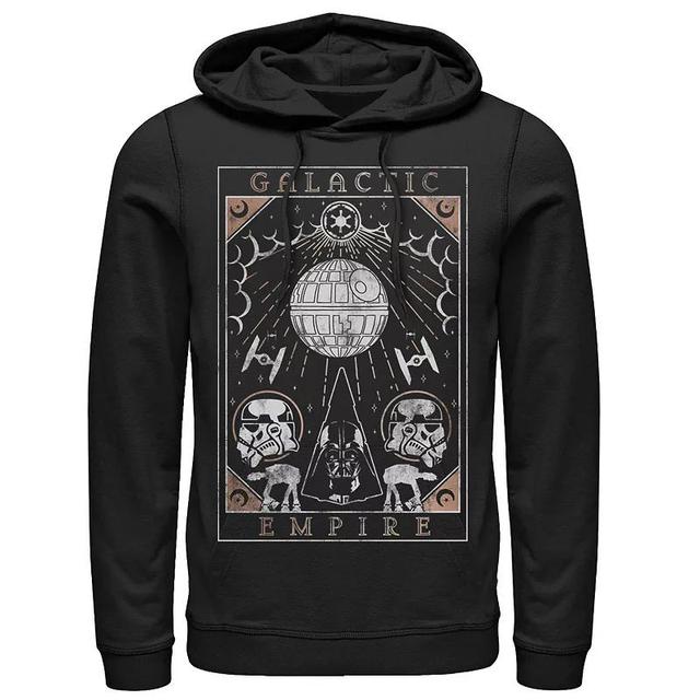 Mens Star Wars Galactic Empire Death Star Poster Hoodie Product Image