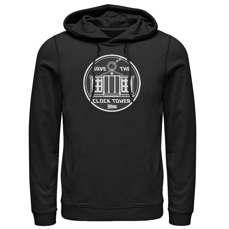 Mens Back to the Future Clock Tower Circle Logo Hoodie Product Image