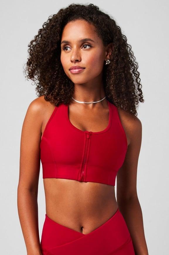 On-The-Go Front Zip Medium Impact Sports Bra Product Image