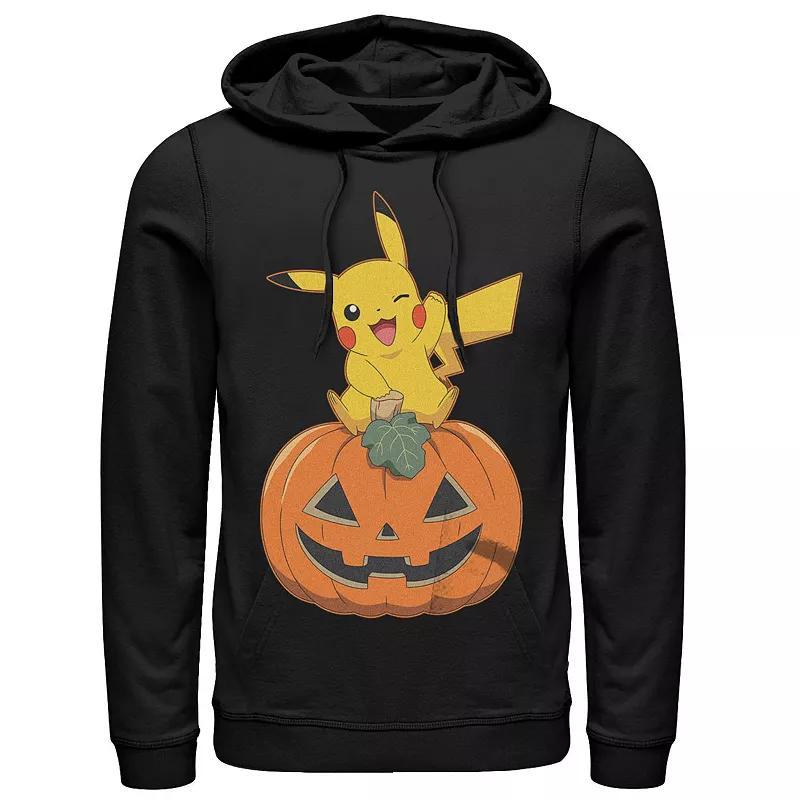 Mens Pokemon Pikachu Sitting On Pumpkin Hoodie Product Image