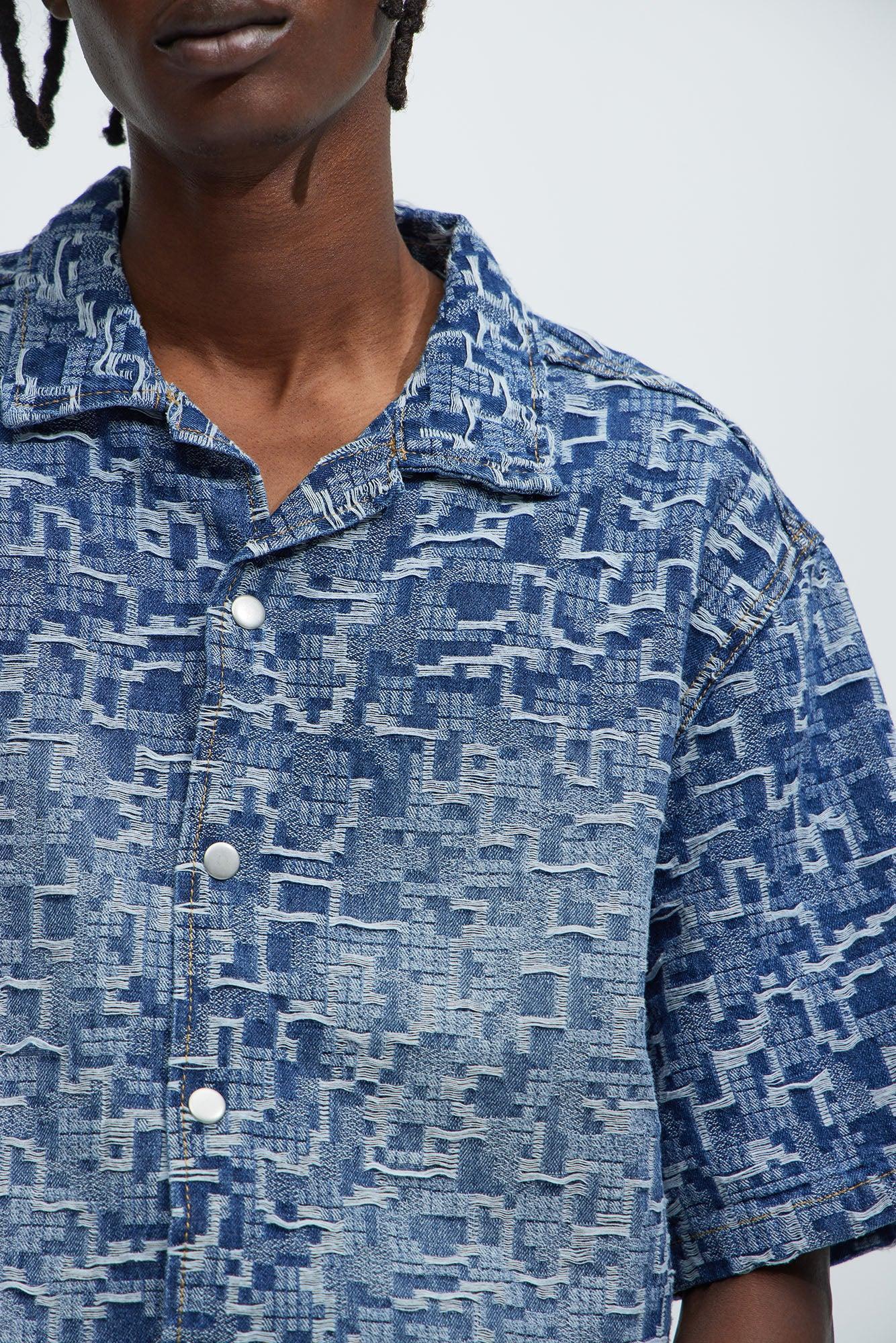 Arrow Jacquard Shirt - Light Blue Wash Product Image