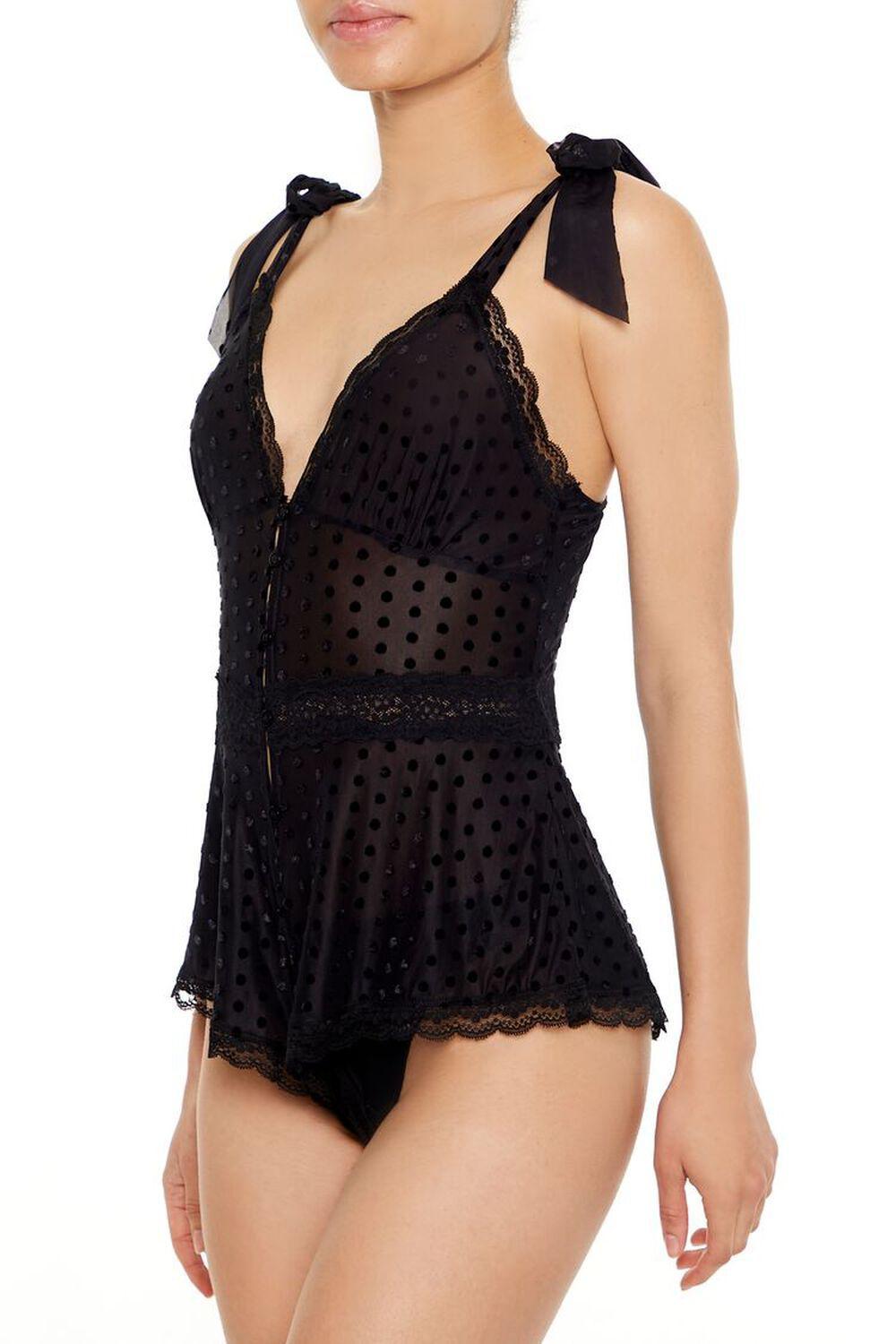 Polka Dot Lingerie Romper | Forever 21 Product Image