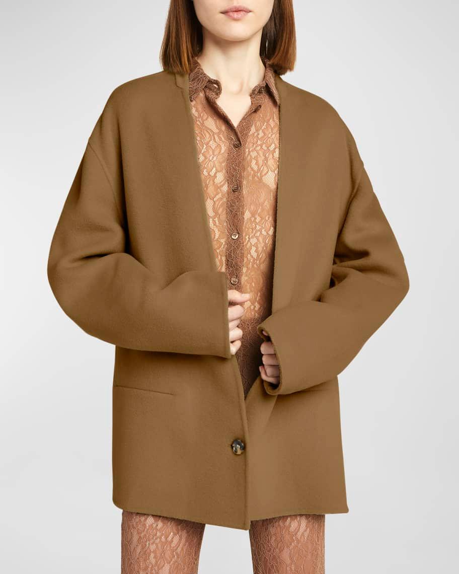 Oversized Brushed Wool Jacket product image