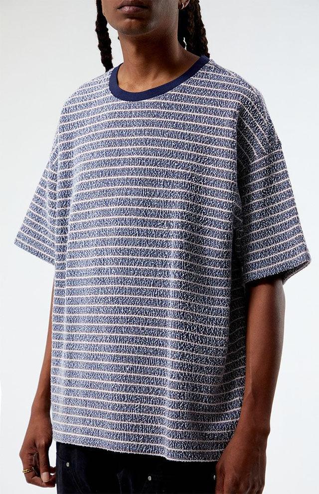 PacSun Mens Oversized Terry Striped T-Shirt - Bluemall Product Image