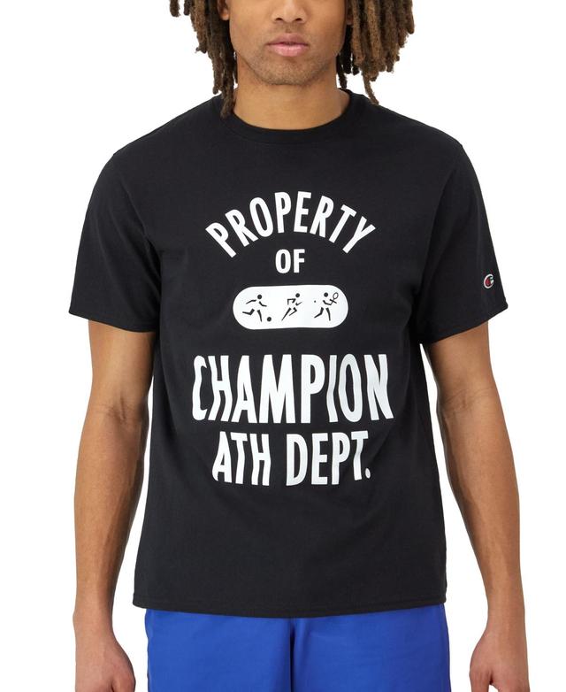 Champion Mens Classic Athletic Department Logo T-Shirt Product Image