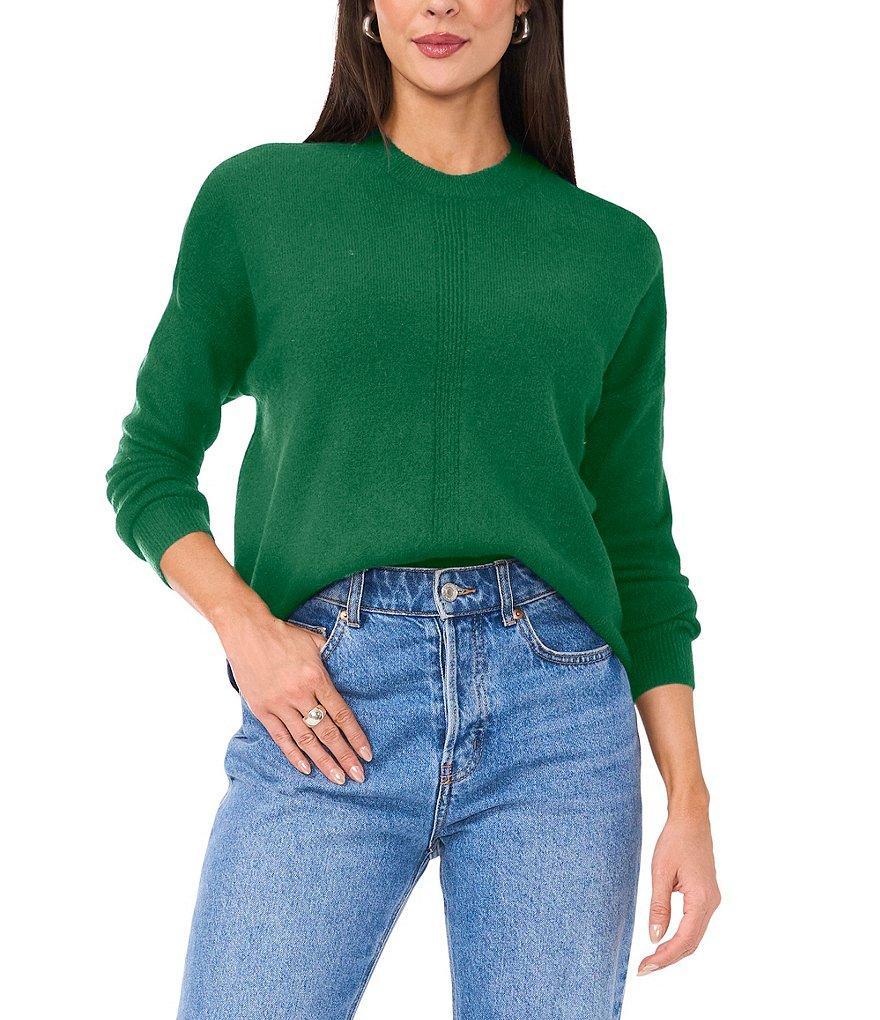 Vince Camuto Knit Crew Neck Drop Shoulder Long Sleeve Oversized Pullover Sweater product image