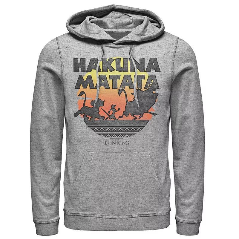 Disneys The Lion King Mens Hakuna Matata Sunset Silhouette Poster Hoodie Product Image