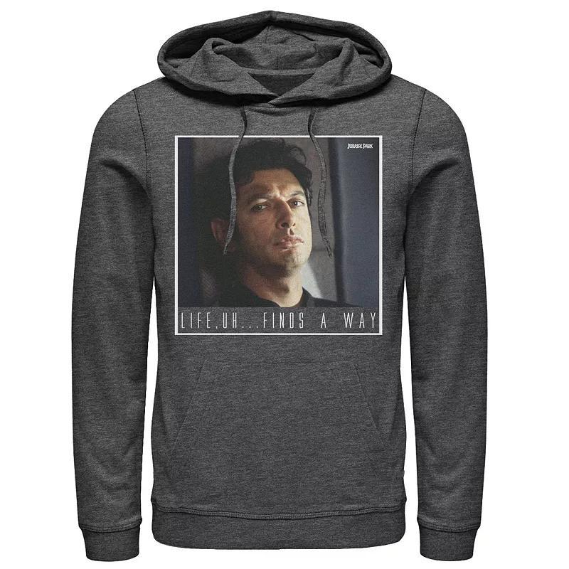 Mens Jurassic Park Ian Malcolm Life Finds A Way Pullover Hoodie Blue Product Image