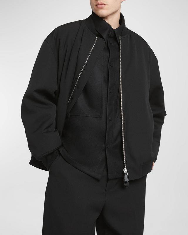 Men's Wool Bomber Jacket  Product Image