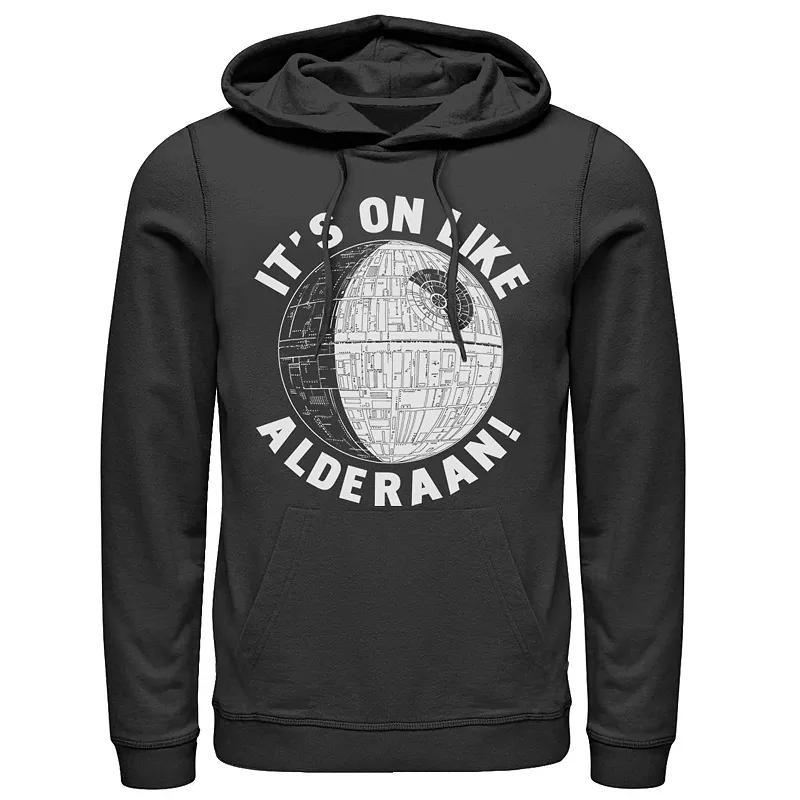 Mens Star Wars Its On Like Alderaan Death Star Graphic Hoodie Product Image