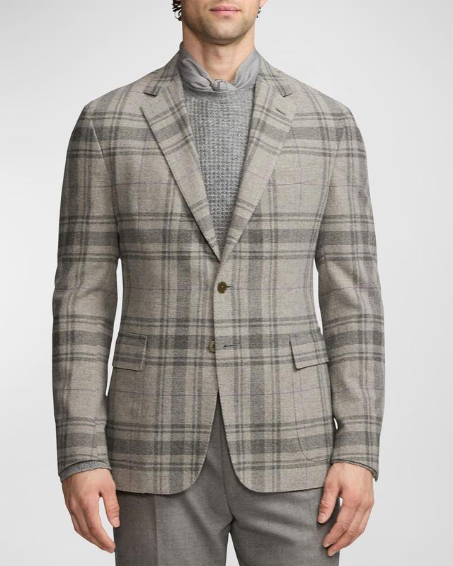 Men's Hadley Hand-Tailored Plaid Wool Jacket Product Image