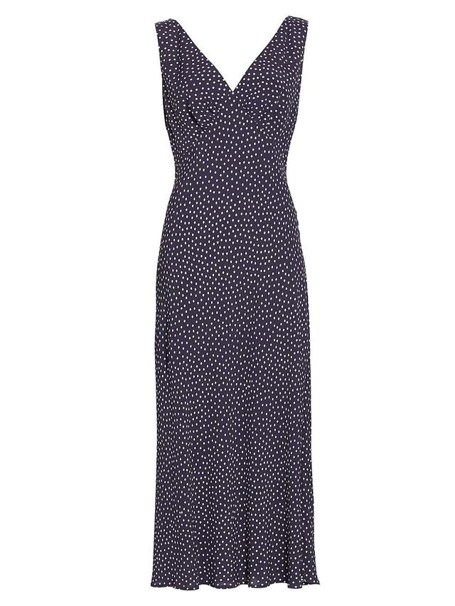 Womens In The Spirit Of Palm Beach Sandrine Polka Dot Midi-Slipdress Product Image