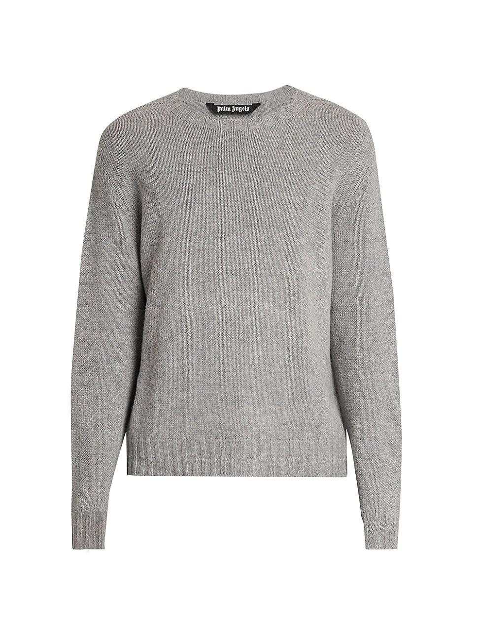 Mens Curved Logo Wool-Blend Sweater Product Image