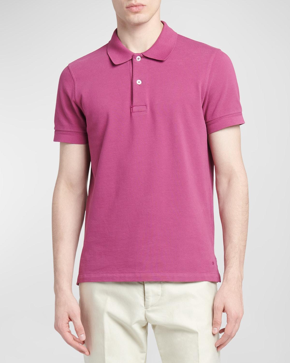 TOM FORD Short Sleeve Cotton Piqu Polo Product Image