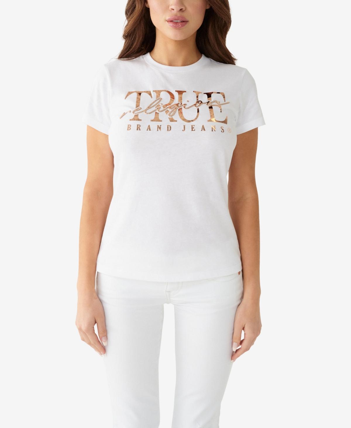 True Religion Womens Short Sleeve Slim Crew T-shirt Product Image