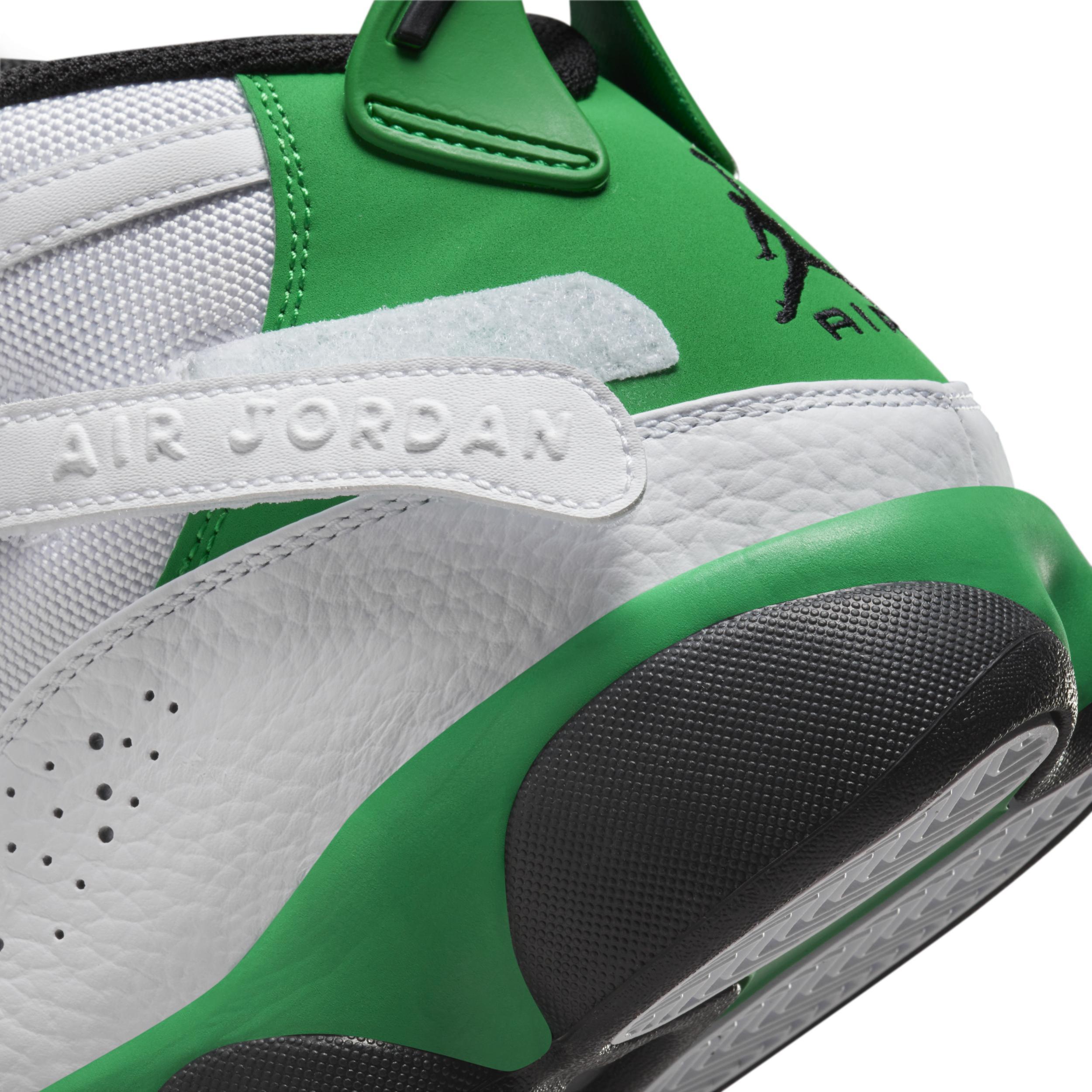 Jordan Mens Jordan 6 Rings - Mens Shoes White/Black/Lucky Green Product Image