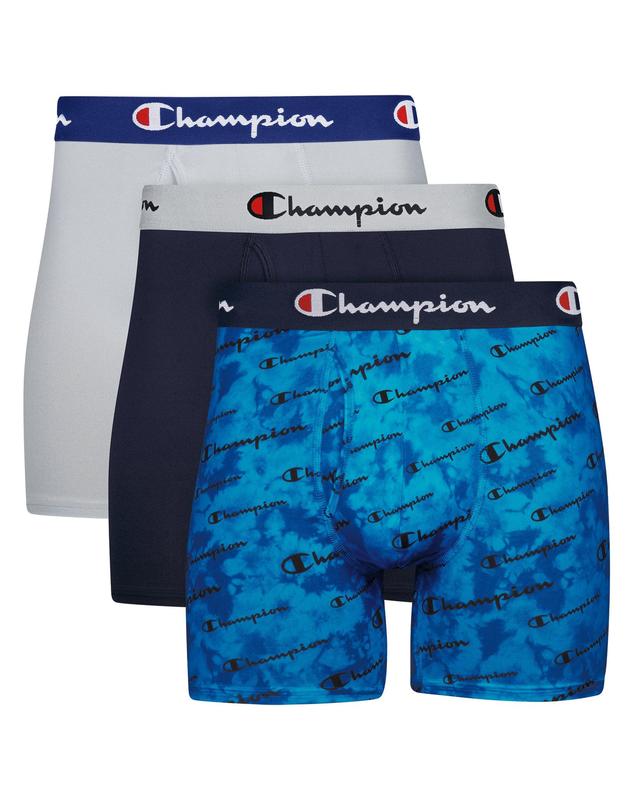 Mens Champion 3-Pack Lightweight Stretch Boxer Brief Multicolor Product Image